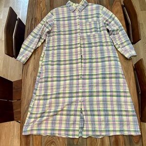 Linen-Cotton Shirtdress